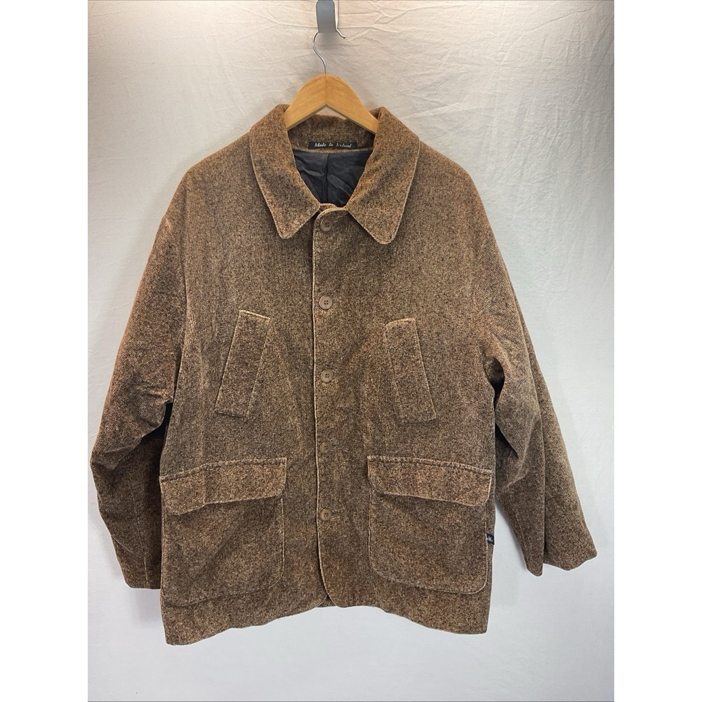 Vtg Bespoke Pat McCarthy Ireland Brushed Corduroy Blazer Academia Outdoors 44R